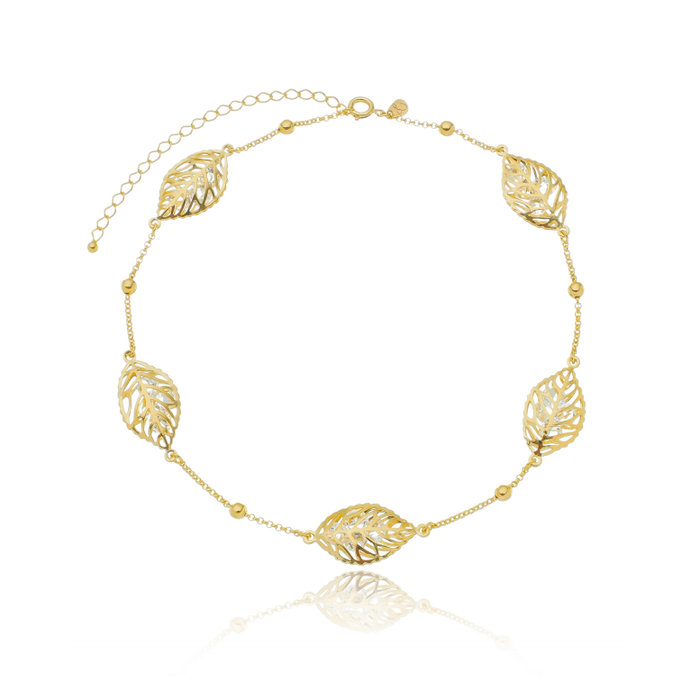 Colar Choker Folhas