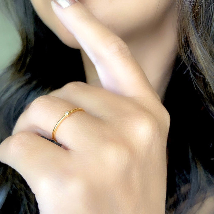 Anel Solitário Mini