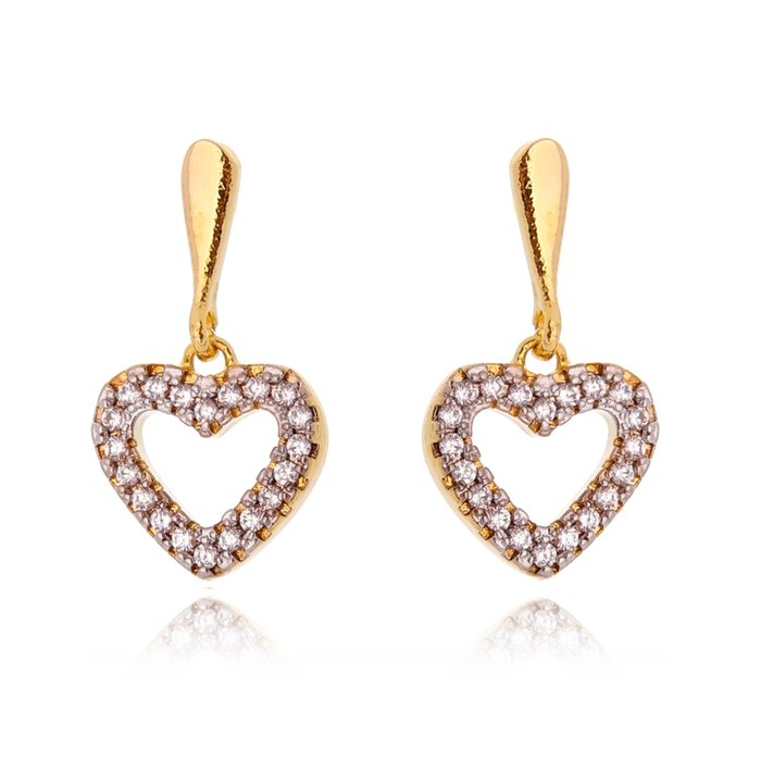 BRINCO CORAÇÃO ZIRCONIAS