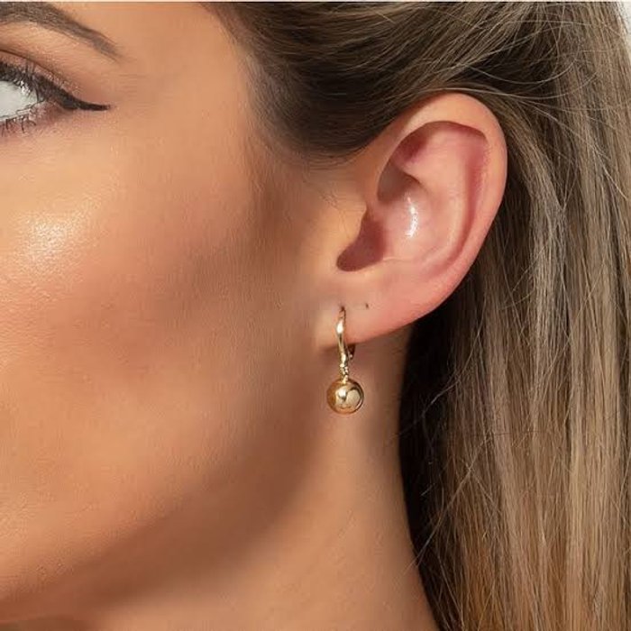 Argola Esfera Pingente