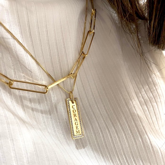 Pingente Reto Personalizado