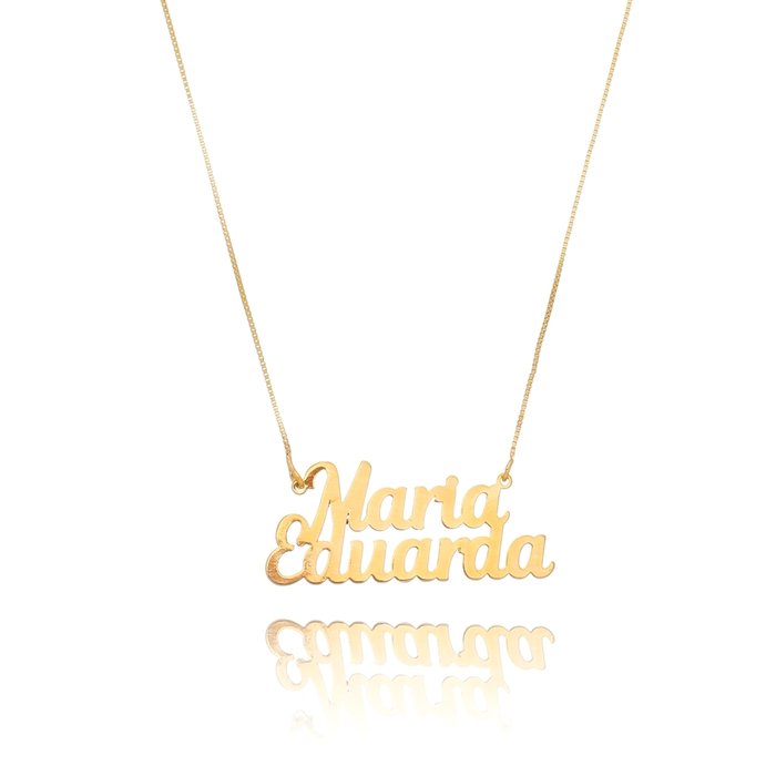 Colar Nome Duplo