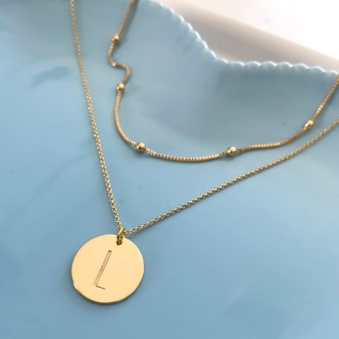 Colar Plena Duplo Inicial