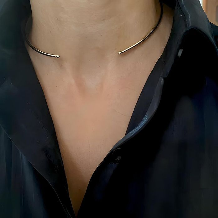 Colar Aro Fino Aberto