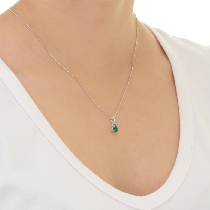 Colar Ponto De Luz Gota