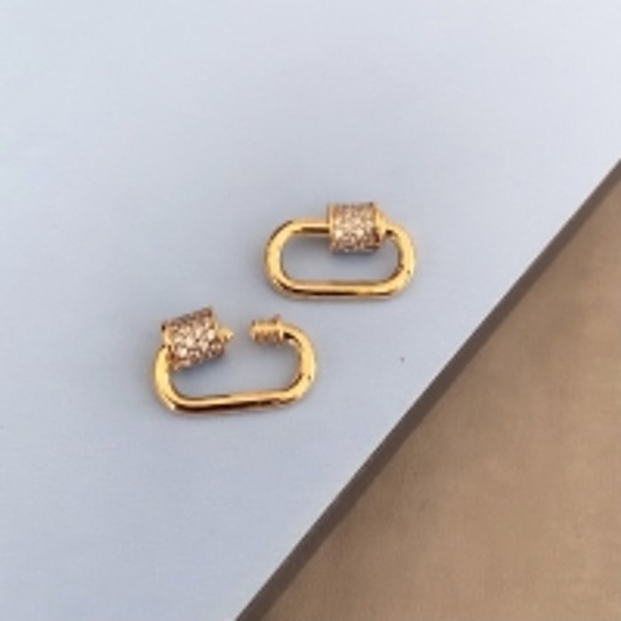 Pingente Mosquetão Oval