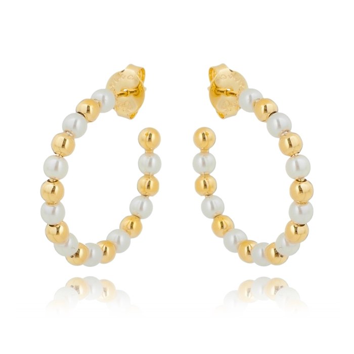 Argola Esferas Perola