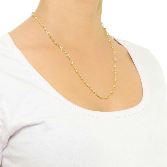 Colar Mini Perolas 45CM