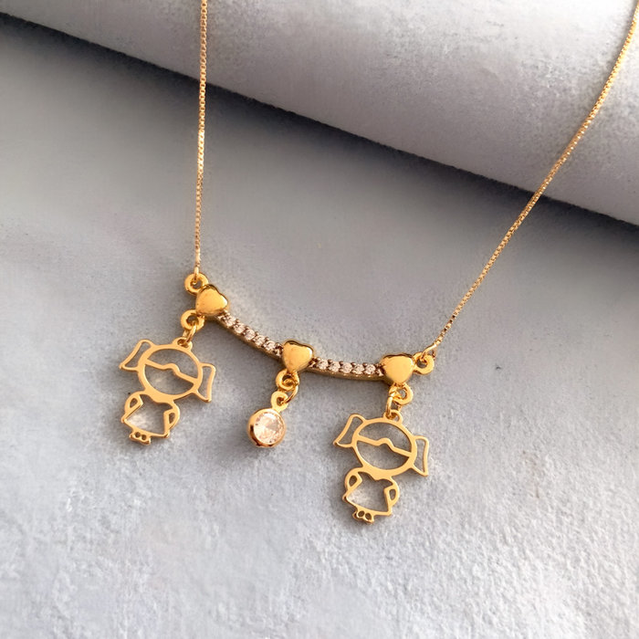 Colar Afeto 3 Filhotes