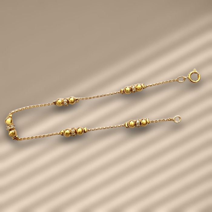 Pulseira Pureza Bolinhas Zircônia