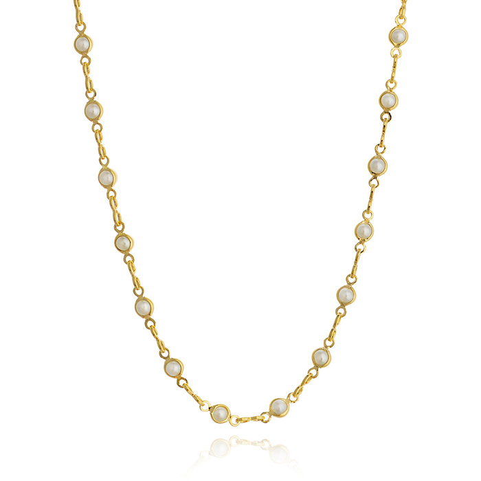 Colar Longo Mini Perolas