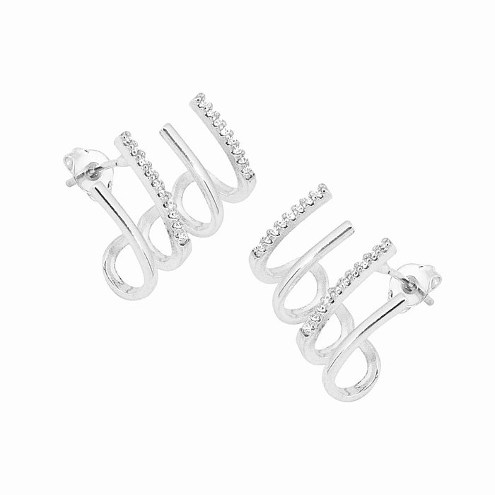 Brinco 4V Linhas Zircônia