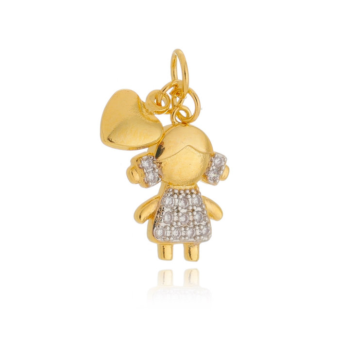 Pingente Criança Cacho