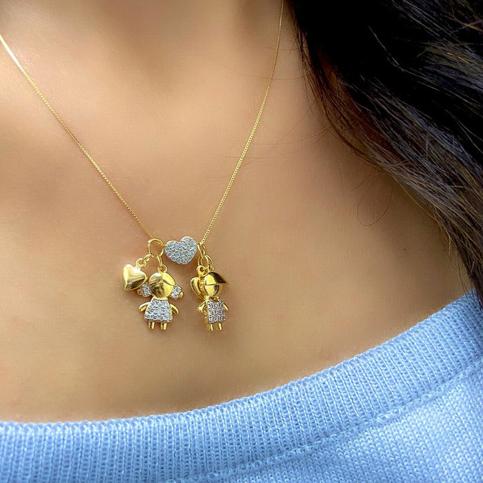 Pingente Criança Cacho