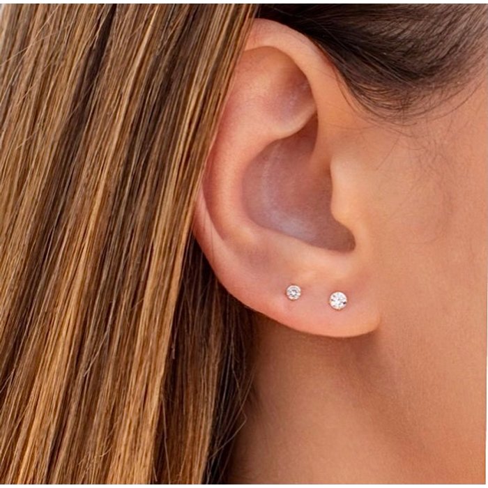 Brinco Solitário Pq