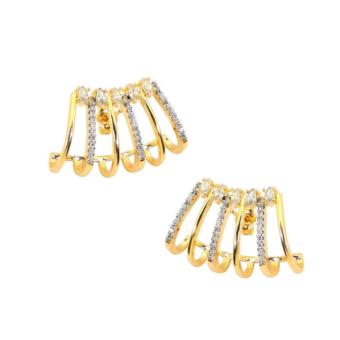 Brinco Linhas 6V Zircônia