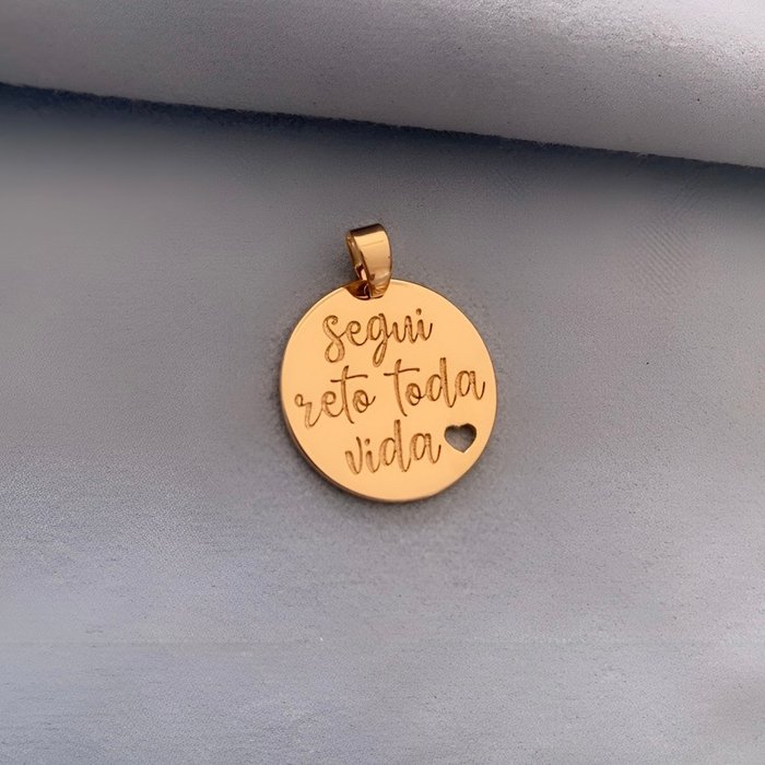 Pingente Segui Reto Toda Vida