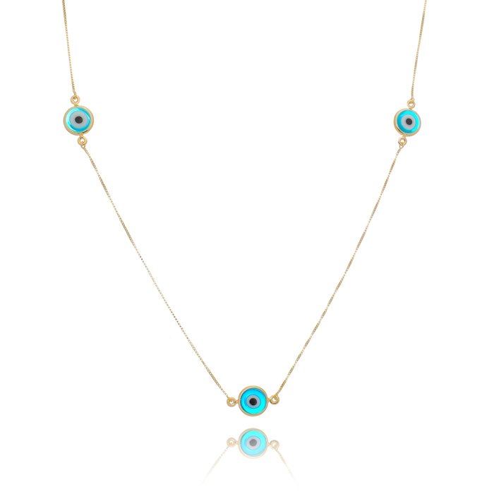 COLAR LONGO OLHO GREGO