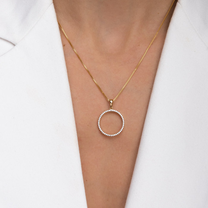 Colar Circularis Zircônia