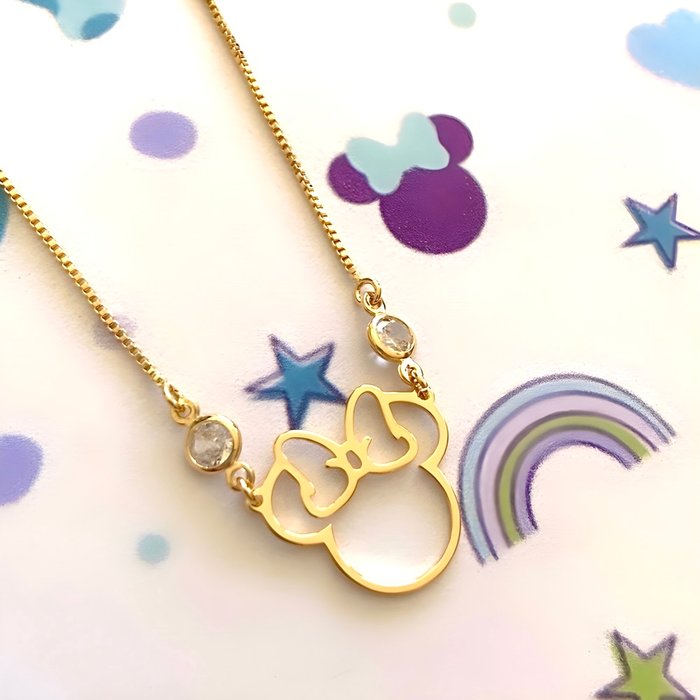Colar Minnie Zircônia