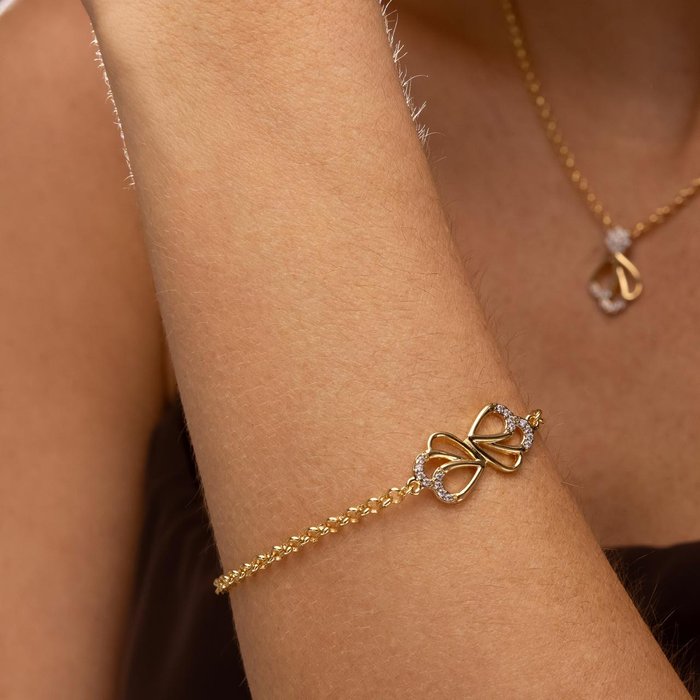 Pulseira Flor Aurora Zircônia