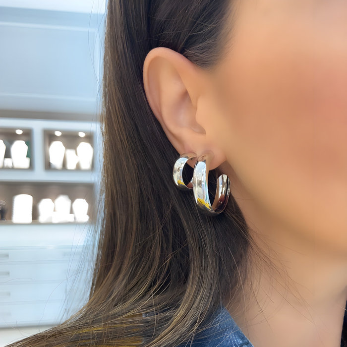 Argola Meia Cana Grd