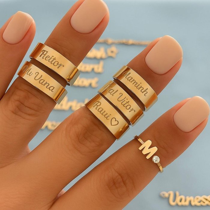 Anel Largo Personalizado