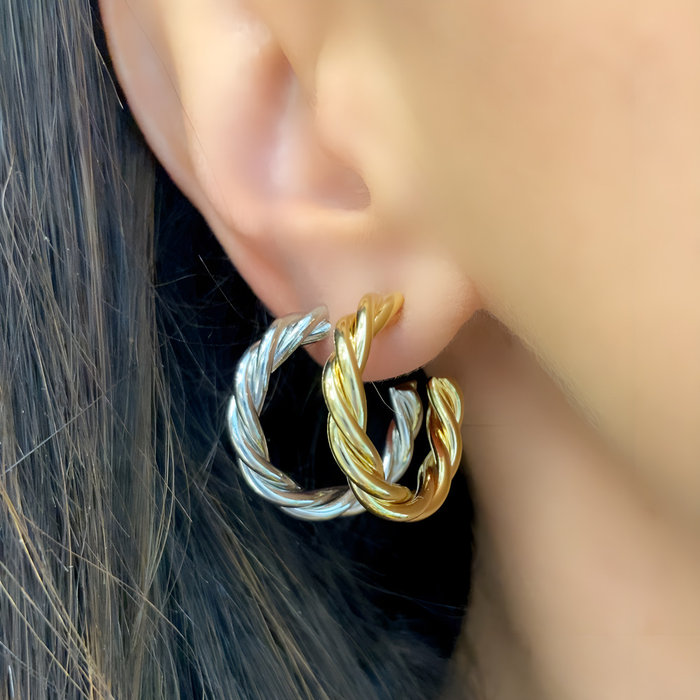 Argola Twist Torcida Grd