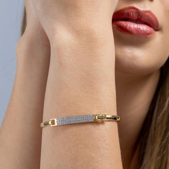 Bracelete Retângulo Aurora Zircônia