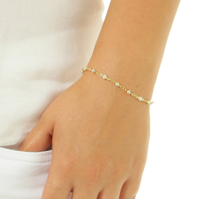 Pulseira Mini Perolas