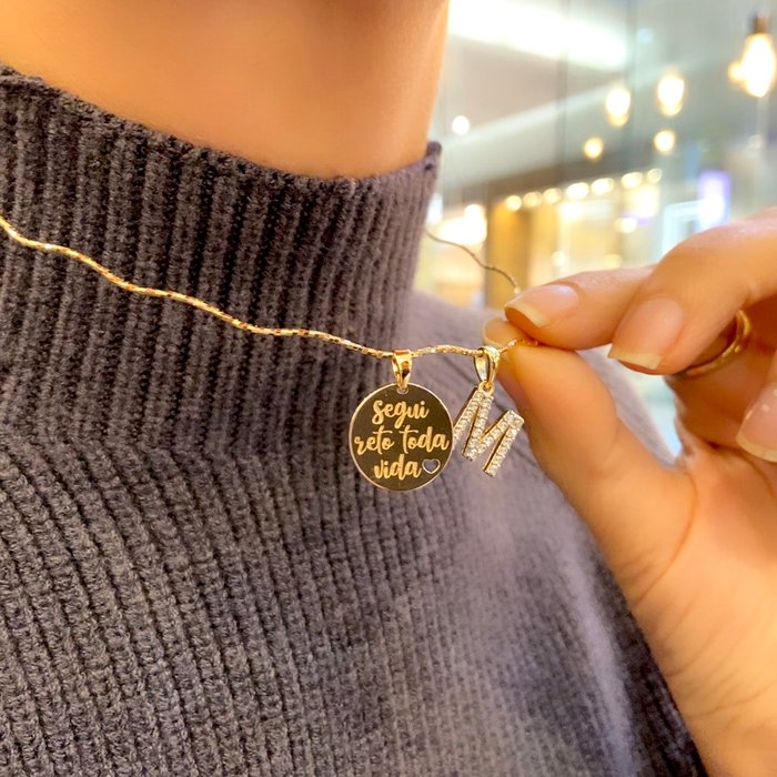 Pingente Segui Reto Toda Vida