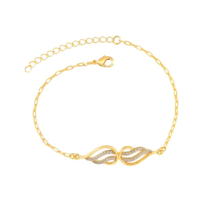 Pulseira Asa Dupla Aurora Zircônia