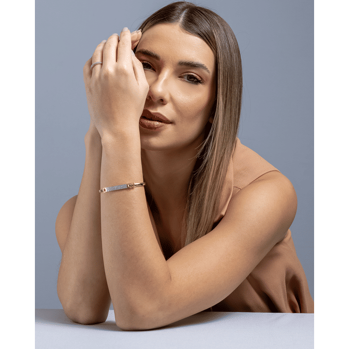 Bracelete Retângulo Aurora Zircônia