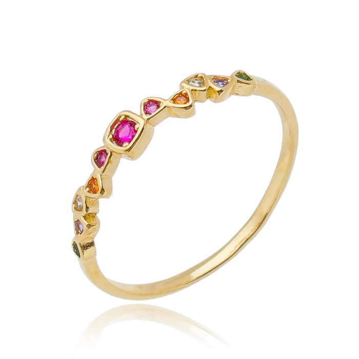 Anel 11 Mix Zirc Aquarela