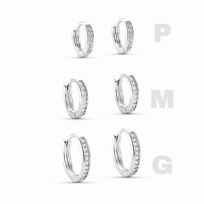 Argola G Fina Aquarela Zircônia