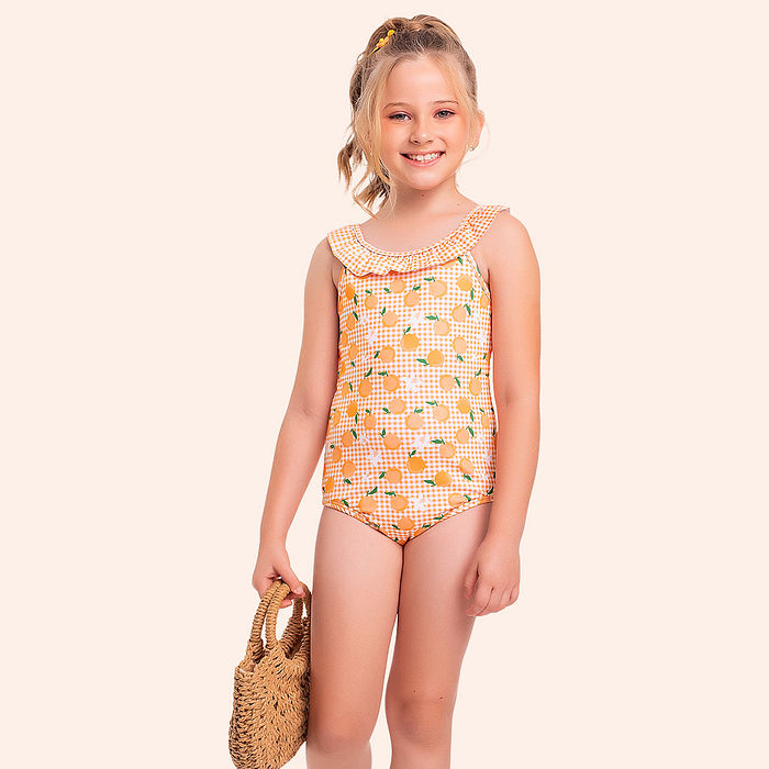 Maiô em cotton estampa frutinhas