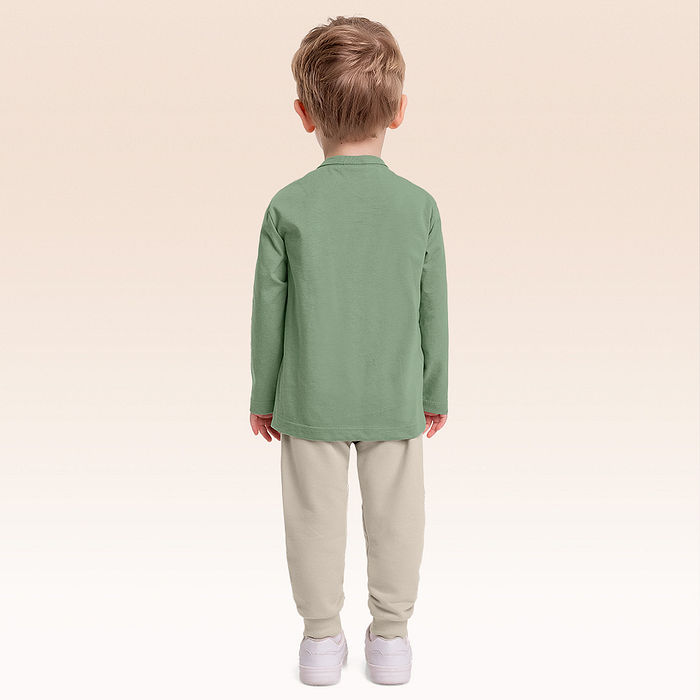 Conjunto camiseta manga longa e calça