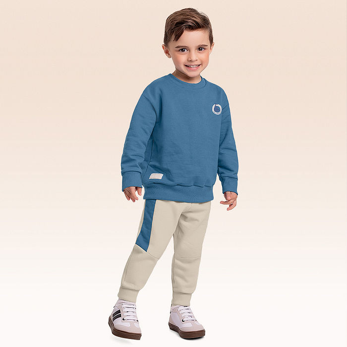 Conjunto blusão e calça moletom