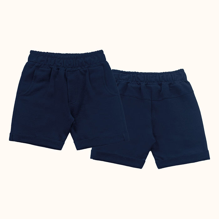 Bermuda em moletinho com bolso funcional e barra dobrada