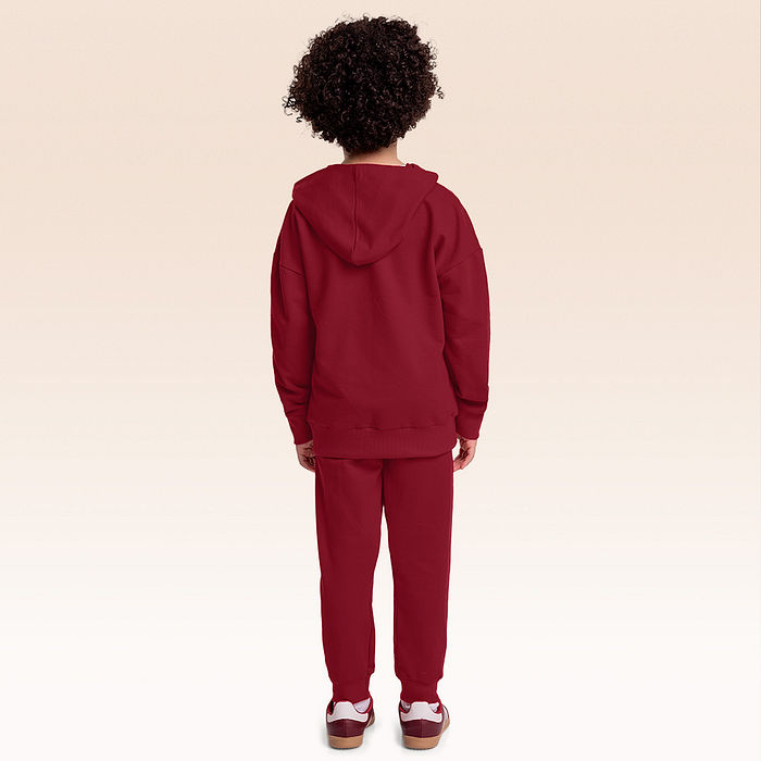 Conjunto blusão com capuz e calça