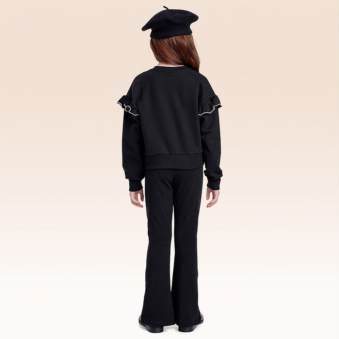 Blusão em moletom laço