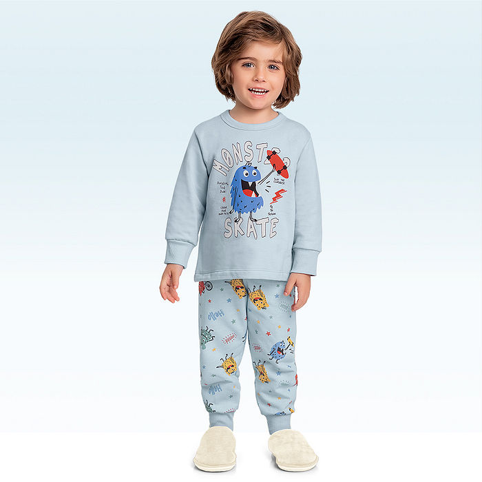 Conjunto pijama blusão e calça