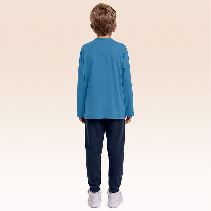 Conjunto camiseta manga longa e calça