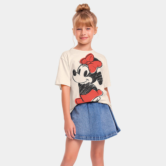 Blusa manga curta Minnie Mouse