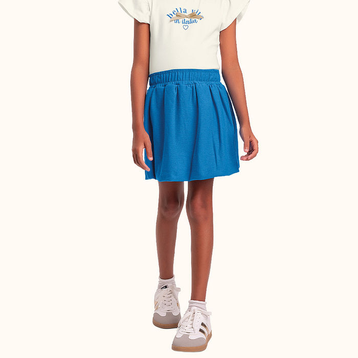 Short-saia em malha florence