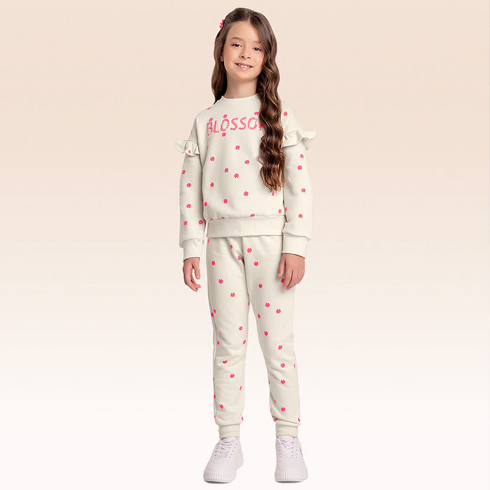 Conjunto blusão e calça moletom