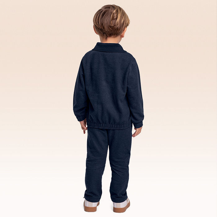 Conjunto blusão polo e calça