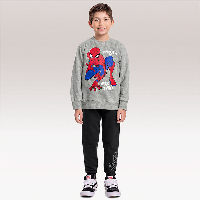 Conjunto blusão e calça Spider-man