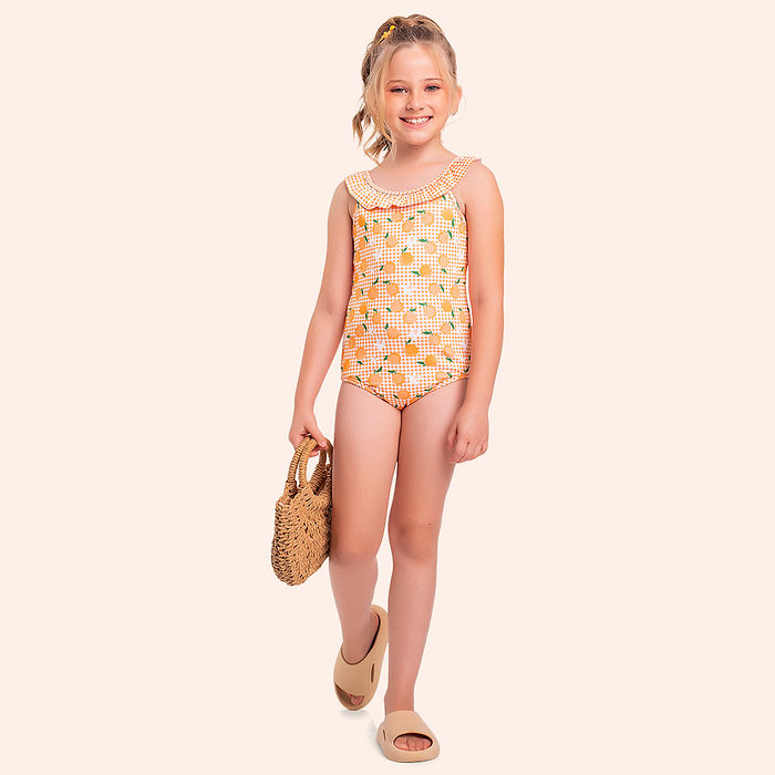 Maiô em cotton estampa frutinhas