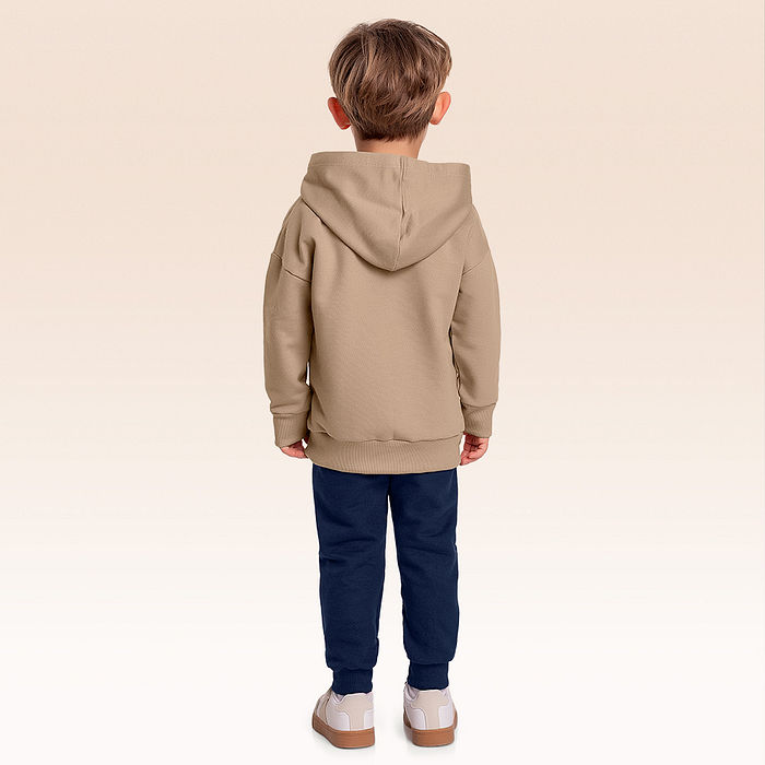 Conjunto blusão com capuz e calça